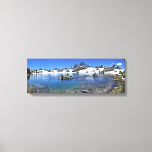 Banner Peak and a Mountain Lake - Sierra Nevada Canvas Print