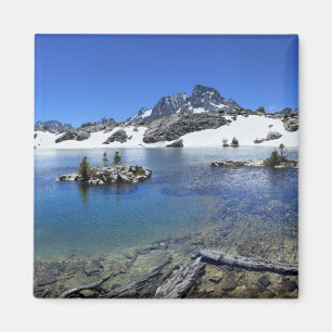Banner Peak and a Mountain Lake - Sierra Nevada Magnet