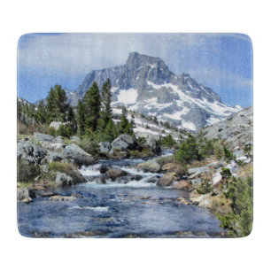 Banner Peak from Thousand Island - Sierra Nevada Cutting Board