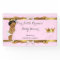 Banner Princess Baby Shower Pink White Gold