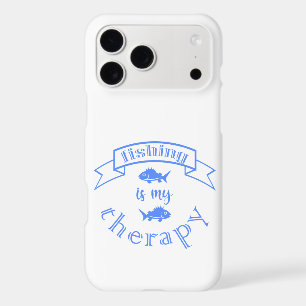 Banner ribbon quote Fishing is my therapy