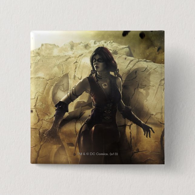 Banner: Superman, Harley 15 Cm Square Badge (Front)