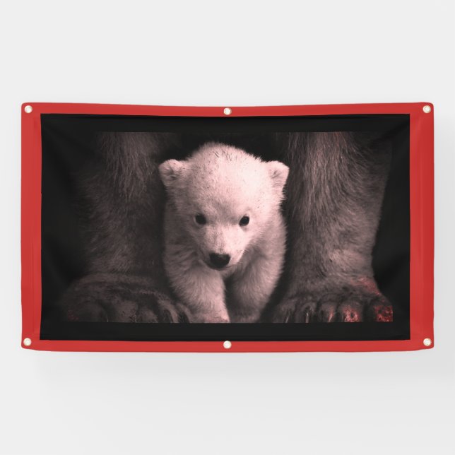 BANNER WITH BEAR CUB (Horizontal)