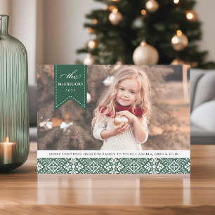Banner Year   Holiday Photo Card