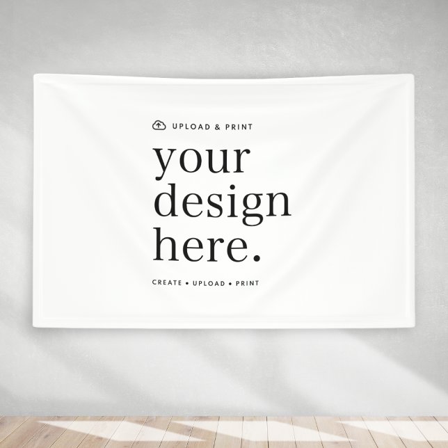 Banner Your Design Upload 4' x 6' (Versatile indoor outdoor vinyl banner sign for business, weddings, special occasion events & more!)