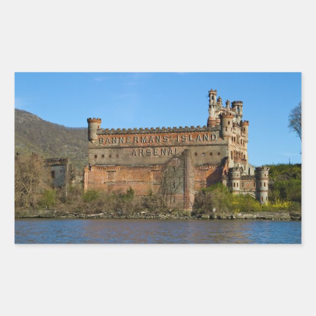Bannerman Castle Rectangular Sticker (Front)