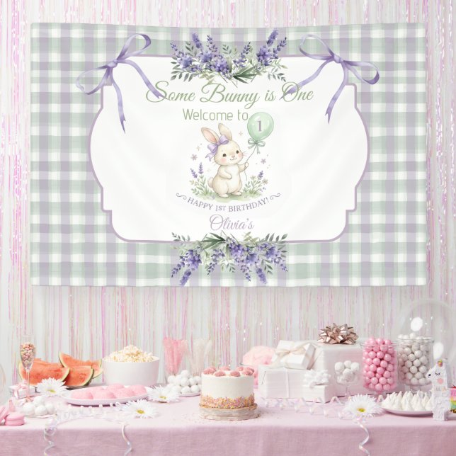 Bannière 1er Anniversaire Some Bunny is One Banner (Party)