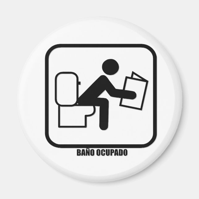 Baño Ocupado Magnet (Front)