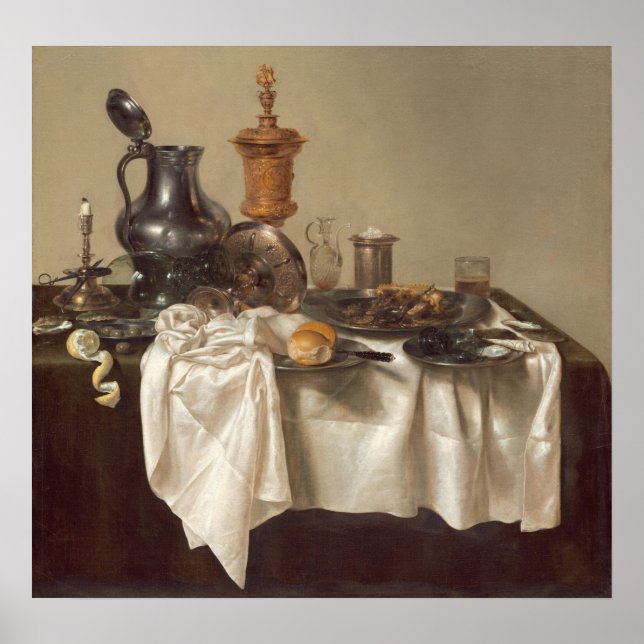 Banquet - Willem Claesz Heda Fine Art Poster (Front)
