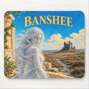 Banshee, Gothic Fantasy Monster Mouse Pad