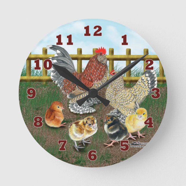 Bantam Family Round Clock (Front)