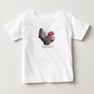 Bantam Power ! Chabo Rooster| Bantam Chicken Power Baby T-Shirt