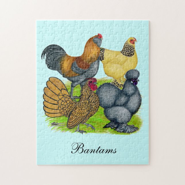 Bantam Quartet Jigsaw Puzzle (Vertical)