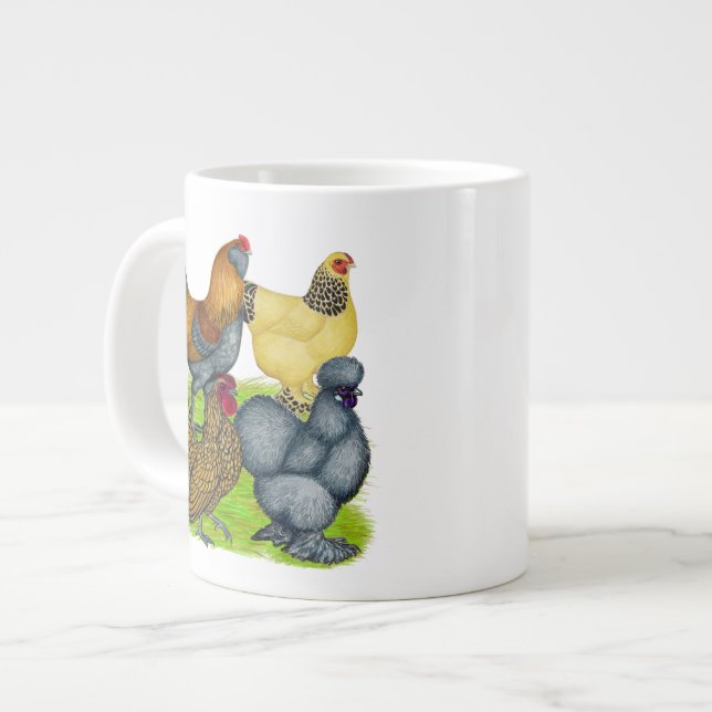 Bantam Quartet Large Coffee Mug (Front Left)