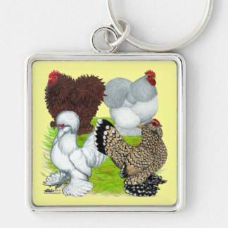 Bantams Feather Legged Key Ring