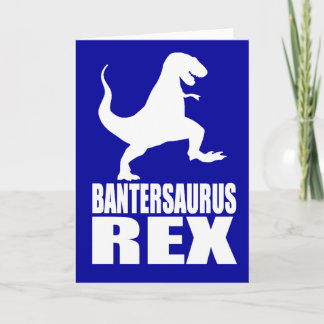 Bantersaurus Rex Uni Banter Secret Santa Holiday Card