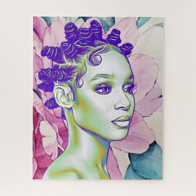 Bantu Knots Jigsaw Puzzle (Vertical)