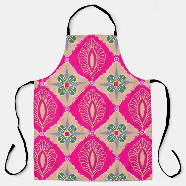 bantul batik in various colours, Batik is a techni Apron (Front)