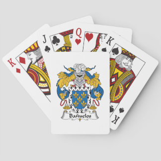 Banuelos Family Crest Playing Cards