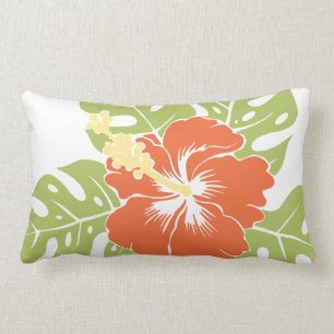 Banzai Beach Hawaiian Hibiscus Lumbar Pillows