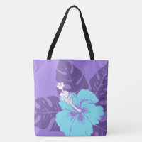 Banzai Beach Hawaiian Hibiscus Reversible BeachBag