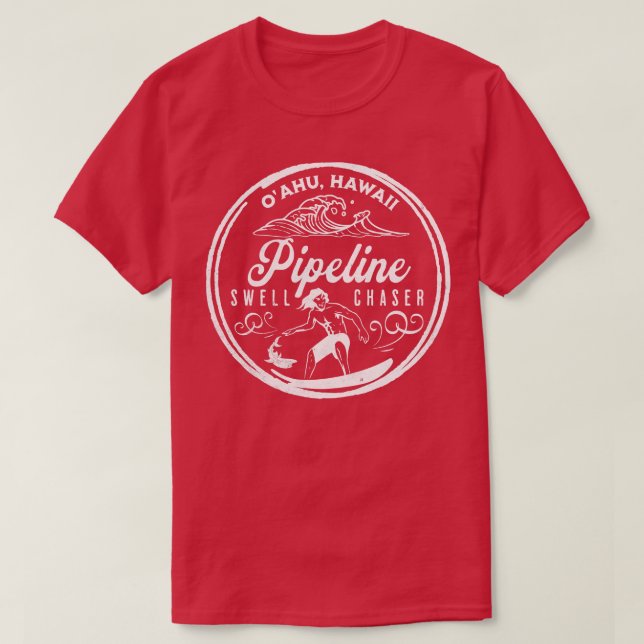 Banzai Pipeline North Shore Oahu Hawaii Big Wave S T-Shirt (Design Front)
