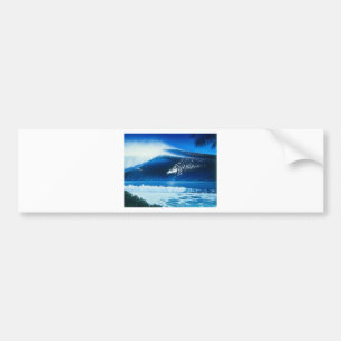 BANZAI Surf Art by Steven Power Bumper Sticker