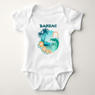 Banzai Surfing Baby Bodysuit