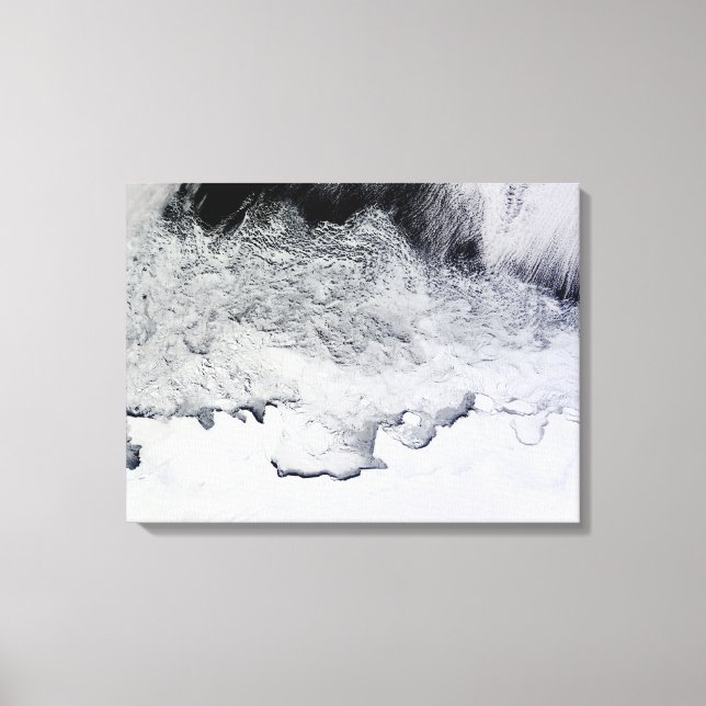 Banzare, Sabrina, and Budd Coasts, Antarctica Canvas Print (Front)