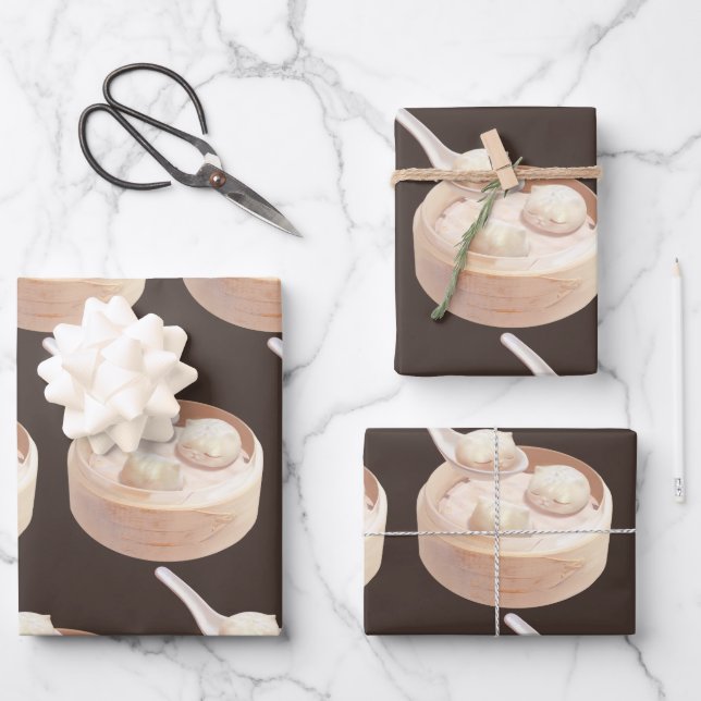 Bao Baby – Tea Time Bao Buddies Wrapping Paper Sheet (Front)