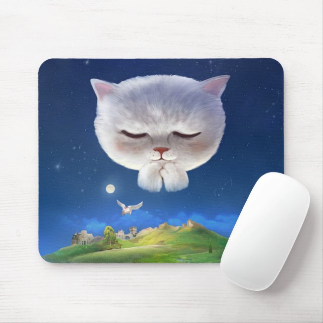 Bao Bao: Floating Among Stars Night Sky Dream Mouse Pad (With Mouse)