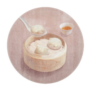 Bao Buddies: Cute Cat Dumplings in Steamer Cutting Board