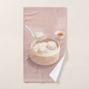 Bao Buddies: Cute Cat Dumplings in Steamer Hand Towel