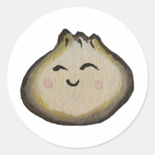 Bao Dumpling  Classic Round Sticker