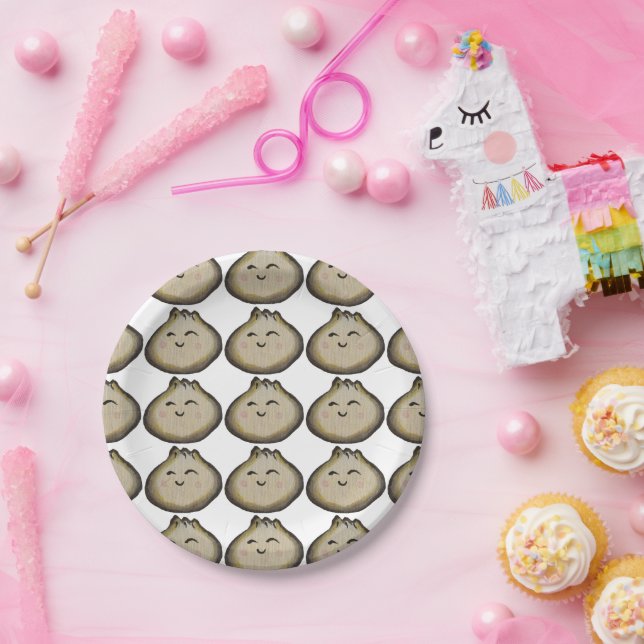 Bao Dumpling Paper Plate (Party)