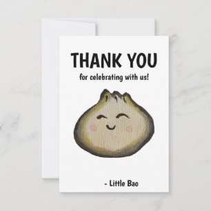 Bao Dumpling Thank You Card
