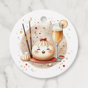 Bao in the Oven Theme Little Dumpling Baby Shower Favour Tags