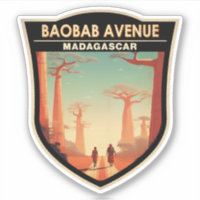 Baobab Avenue Madagascar Travel Badge