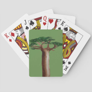 Baobab Tree Drawing Classic Playing Cards