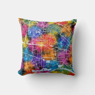 Baotou China City Map Cushion