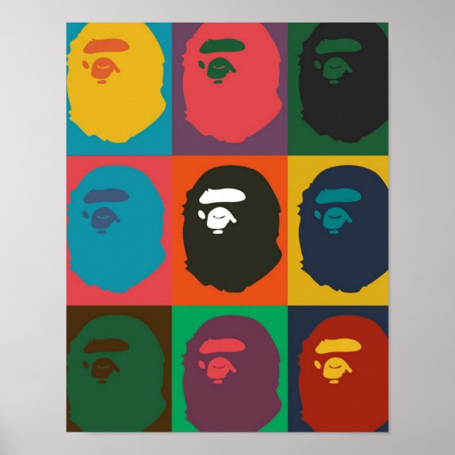 bape monkey hypebeast poster (Front)