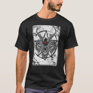 Baphomet Backprint Satan Antichrist Luzifer 666 Ba T-Shirt