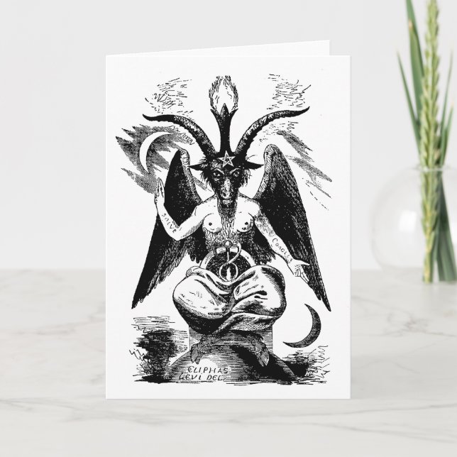 Baphomet (black) card (Front)