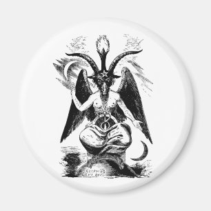 Baphomet (black) magnet
