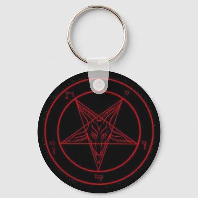 baphomet - Customised Key Ring (Front)