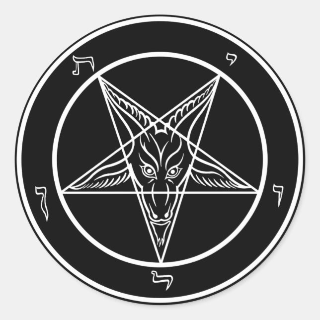 Baphomet Decals Classic Round Sticker (Front)