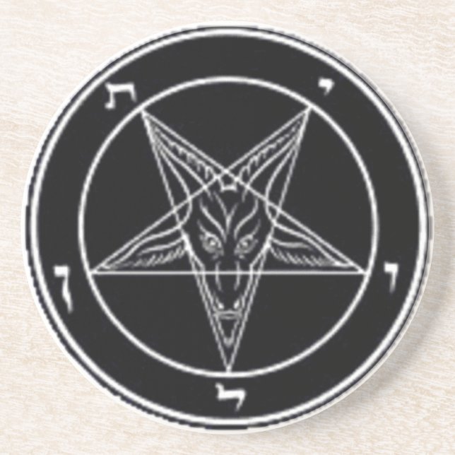 Baphomet Drink Coaster or Ritual Alter Piece (Front)