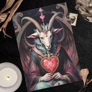 Baphomet Gothic Valentine's Day Every Realm Holiday Card