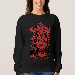 Baphomet Is My Spirit Animal Satan Black Cult Cats Sweatshirt