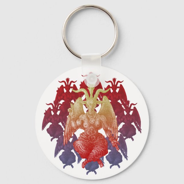 baphomet key ring (Front)